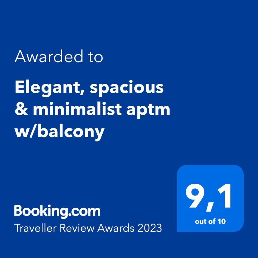 Elegant, Spacious & Minimalist Aptm W/Balcony Lejlighed Athen Eksteriør billede